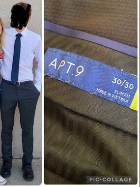 Apt. 9 Slim Fit Dark Navy Dress Pants